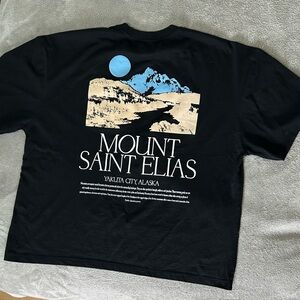 R GSTR Black Mount Saint Elias Casual Graphic Tee Shirt 3XL